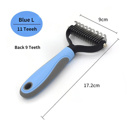 Professional Pet Deshedding Brush Dog Hair Remover Pet Fur Knot Cutter Puppy Cat Comb Brushes Dogs Grooming Shedding Supplies - Paws Solution