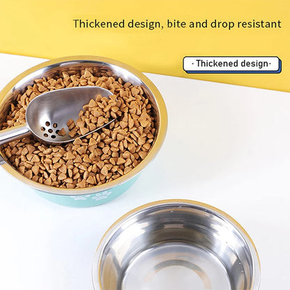 Non-Slip Stainless Steel Dog Bowls, Feeder and Drinker - Paws Solution