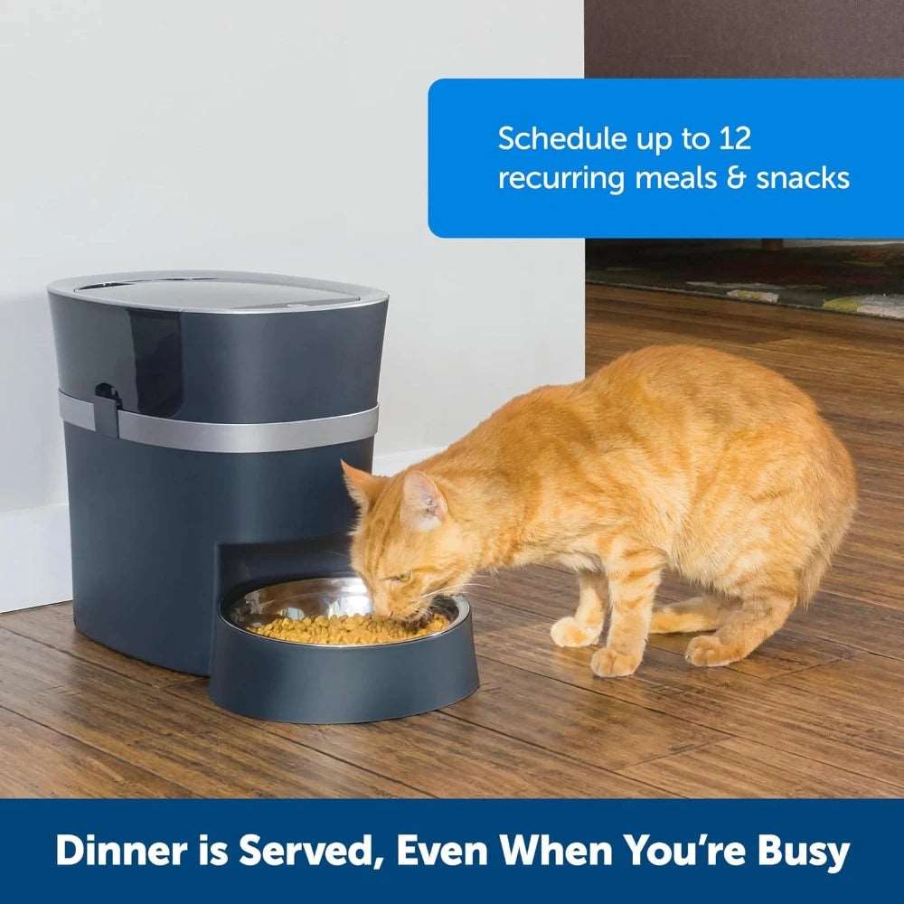 Smart Feed  Electronic Pet Feeder for Cats & Dogs - 6L/24 Cup Capacity  Programmable Mealtimes - Alexa