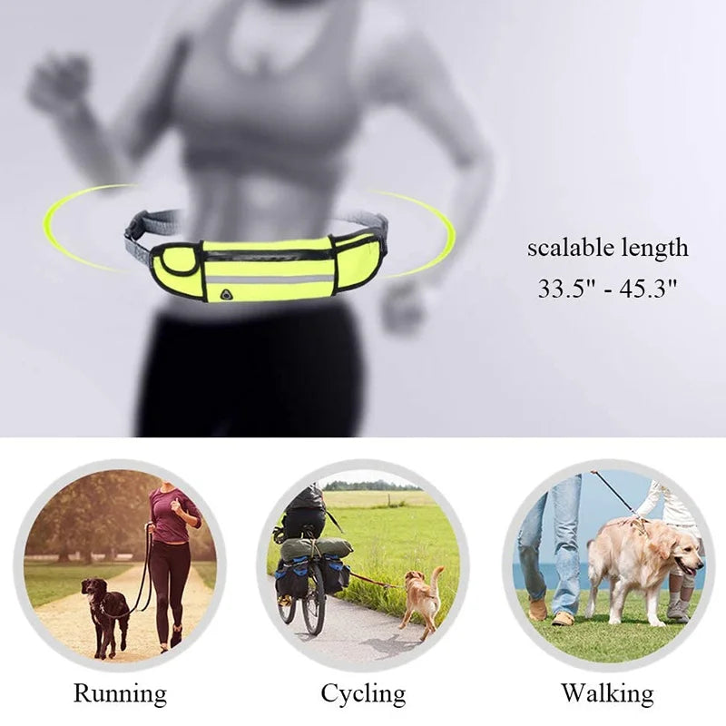 Running Dog Leash: Hands-Free Nylon Harness - Paws Solution