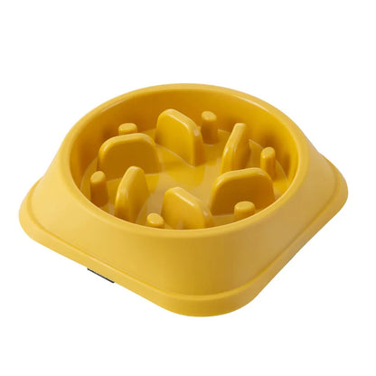 Pet Slow Feeder Bowl, Anti-Choking, Non-Slip, Multiple Colors - Paws Solution