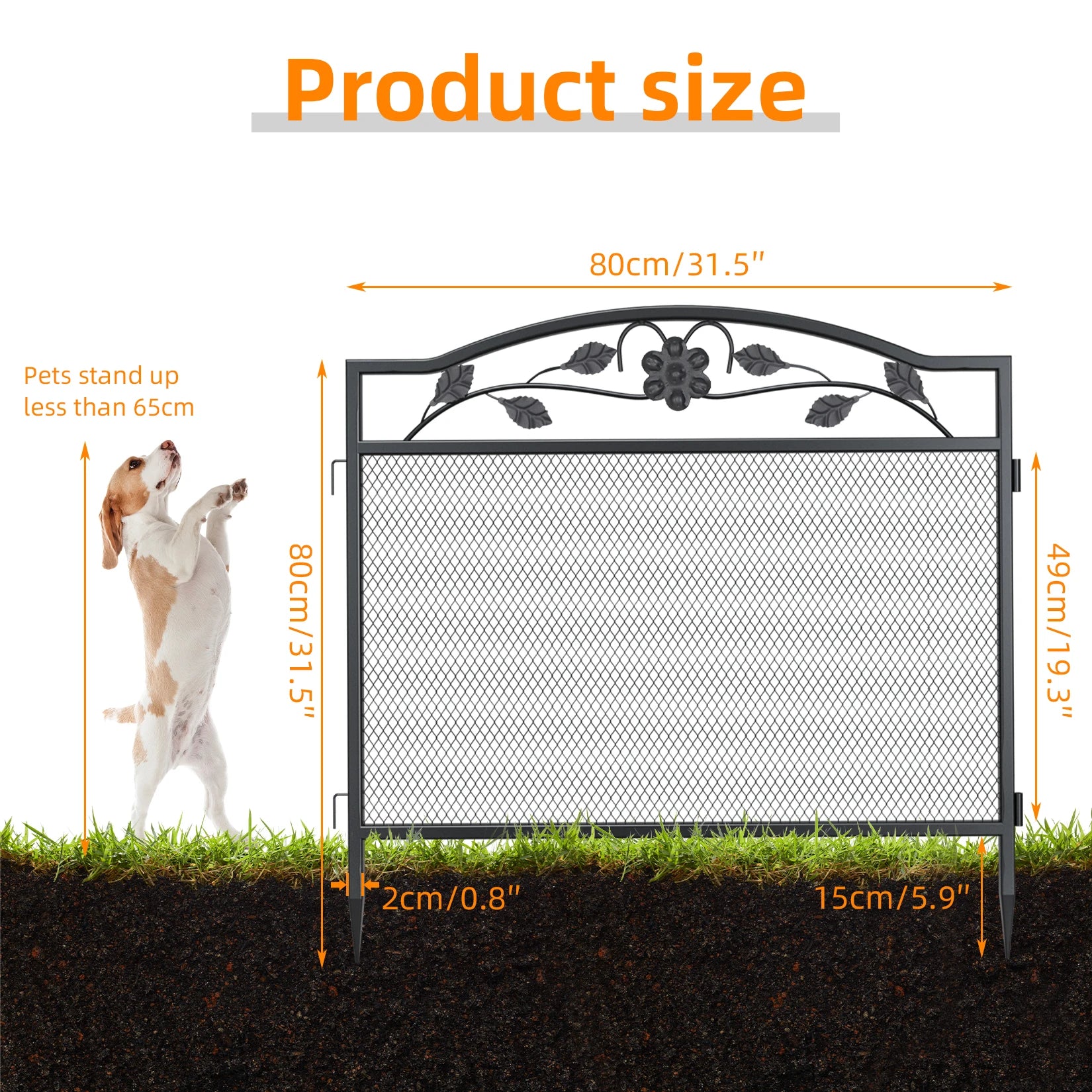 5-Panel Dog Playpen: 32 Inch Tall, Heavy Metal Construction - Paws Solution