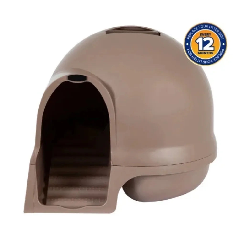 Dome Clean Step Enclosed Cat Litter Box: Odor Control, Easy-to-Clean - Paws Solution