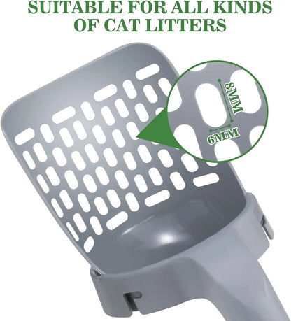 Cat Litter Shovel Scoop with Refill Bag: Self-Cleaning - Paws Solution