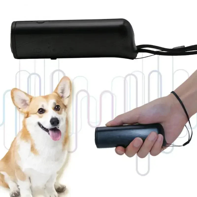 Double Ultrasonic Pet Dog Repeller, Anti-Barking Training Device, High Power, Battery-Free - Paws Solution