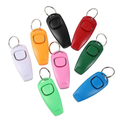 1 Pc Pet Dog Whistle And Clicker Pet Multifunctional 2-in-1 Clicker Puppy Stop Barking Training Aid Clicker Portable Trainer - Paws Solution