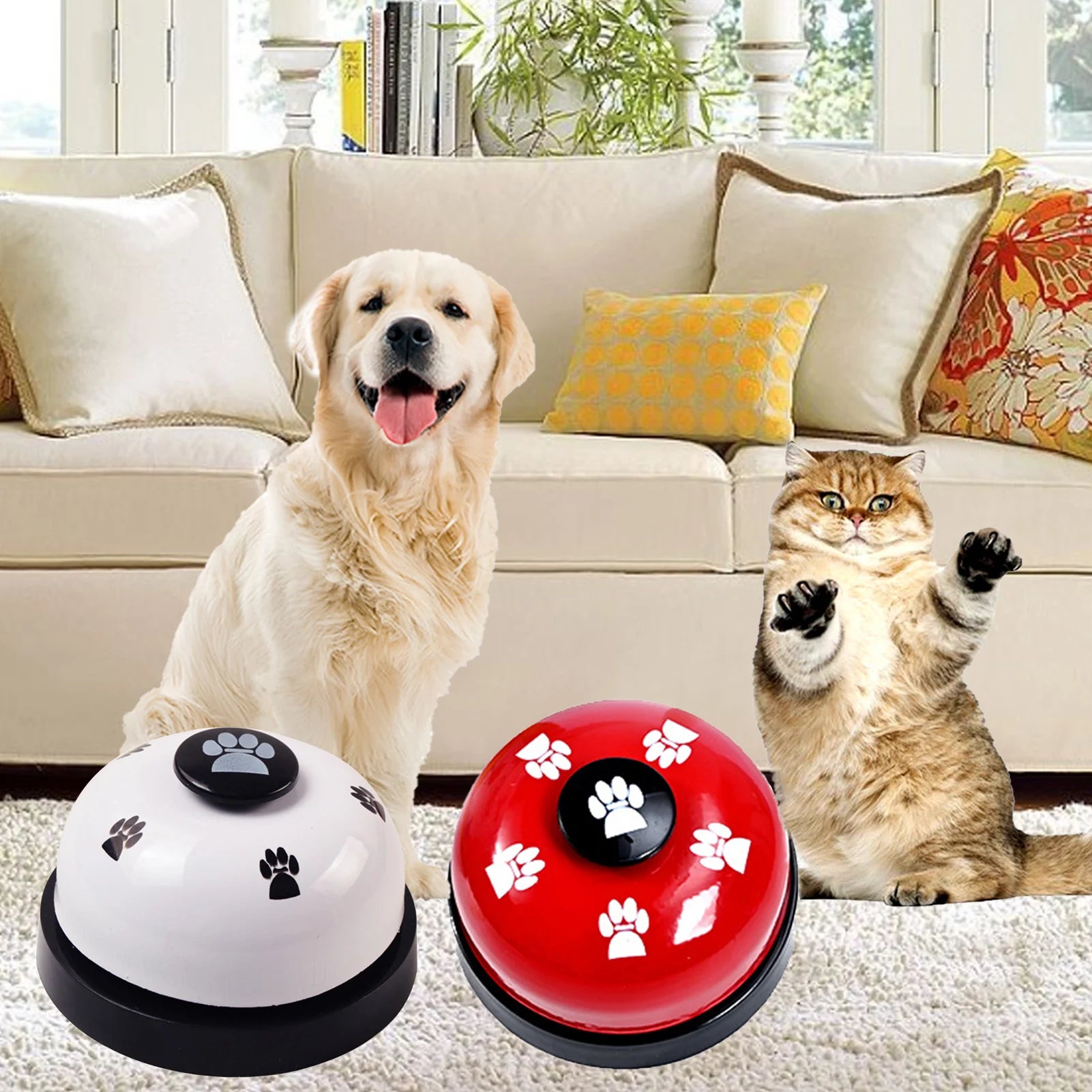 Dog Training Bells and Clicker, Pet Communication Device - Paws Solution