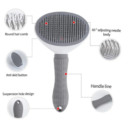 Pet Dog Hair Brush Cat Comb Pet Hair Remover Brush for Dogs Cats Puppy Kitten Grooming Tools Dogs Accessories Pet Supplies - Paws Solution