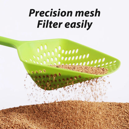 Large Cat Litter Scoop: Deep Shovel Sifter, PP Plastic - Paws Solution