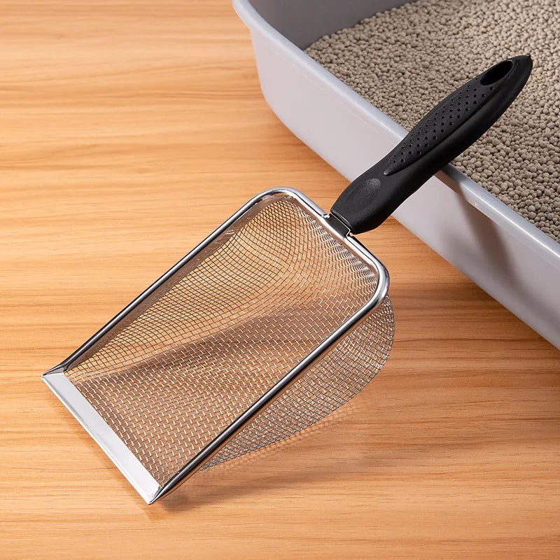 Stainless Steel Cat Litter Shovel with Fine Mesh Sifter - Paws Solution