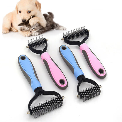 Professional Pet Deshedding Brush Dog Hair Remover Pet Fur Knot Cutter Puppy Cat Comb Brushes Dogs Grooming Shedding Supplies - Paws Solution