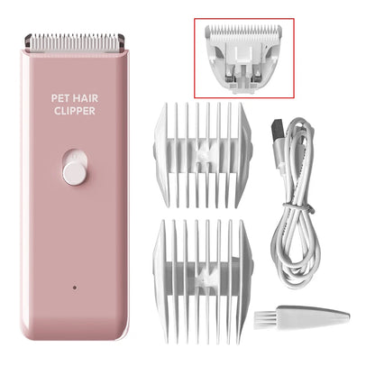 Cordless Dog Clipper, Rechargeable Pet Hair Trimmer, Low Noise, Professional Grooming Electric Cutter - Paws Solution