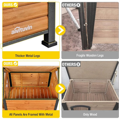 Outdoor Kennels: Bite-Proof Design, Small to Medium-Sized with Porch - Paws Solution