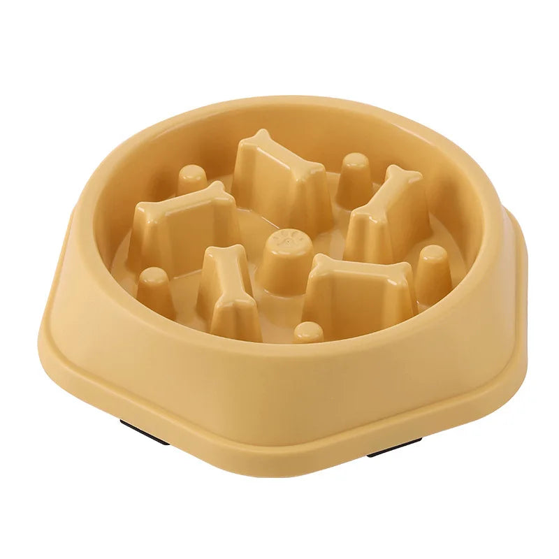 Pet Slow Feeder Bowl, Anti-Choking, Non-Slip, Multiple Colors - Paws Solution