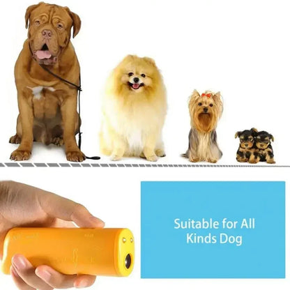 Double Ultrasonic Pet Dog Repeller, Anti-Barking Training Device, High Power, Battery-Free - Paws Solution