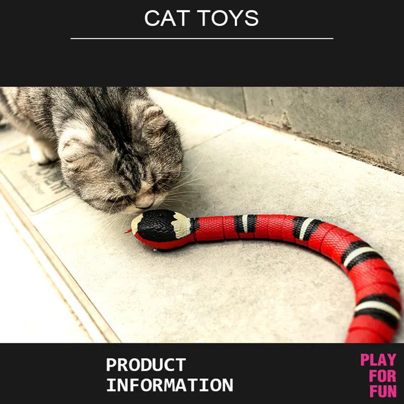 Smart Sensing Snake Cat Toy