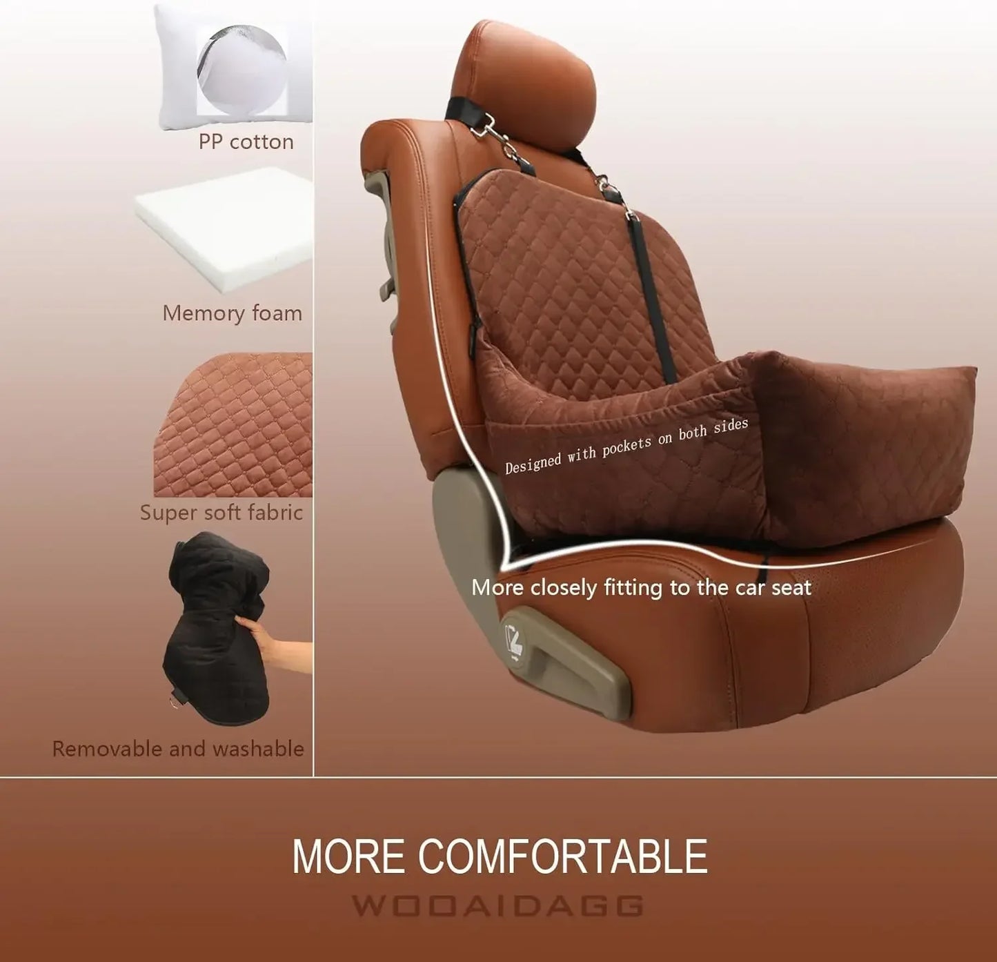 Small Dog Car Seat: Comfy, Removable, Washable - Paws Solution