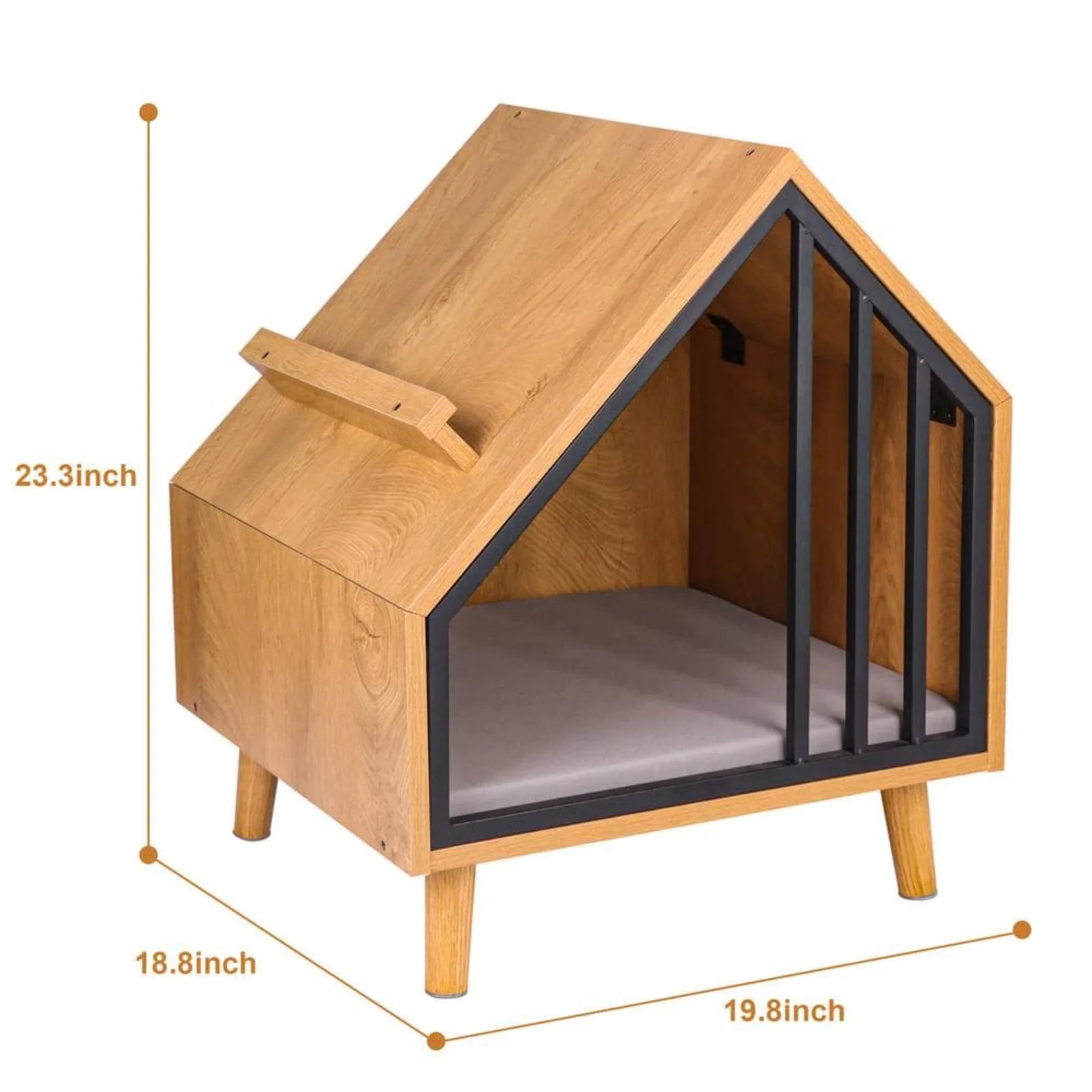 Wooden Cat Condo Bed Furniture for Cats and Small Dogs - Paws Solution