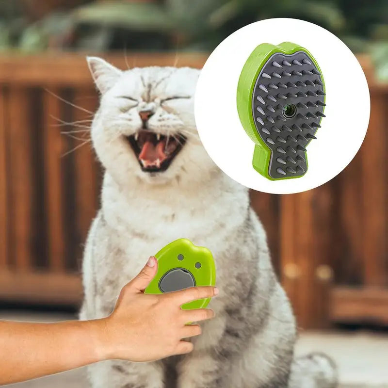 Electric Pet Grooming Brush with Liquid Addition Port for Cats and Dogs - Paws Solution