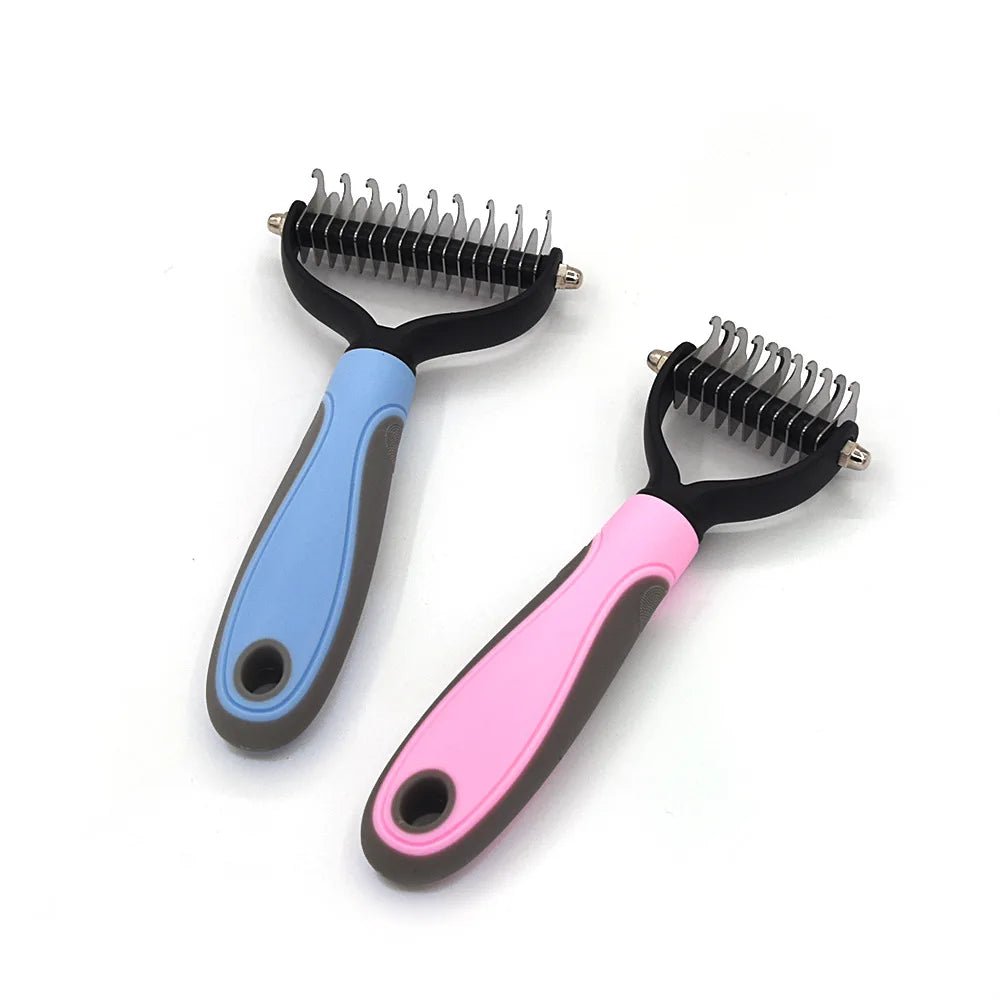 Professional Pet Deshedding Brush Dog Hair Remover Pet Fur Knot Cutter Puppy Cat Comb Brushes Dogs Grooming Shedding Supplies - Paws Solution