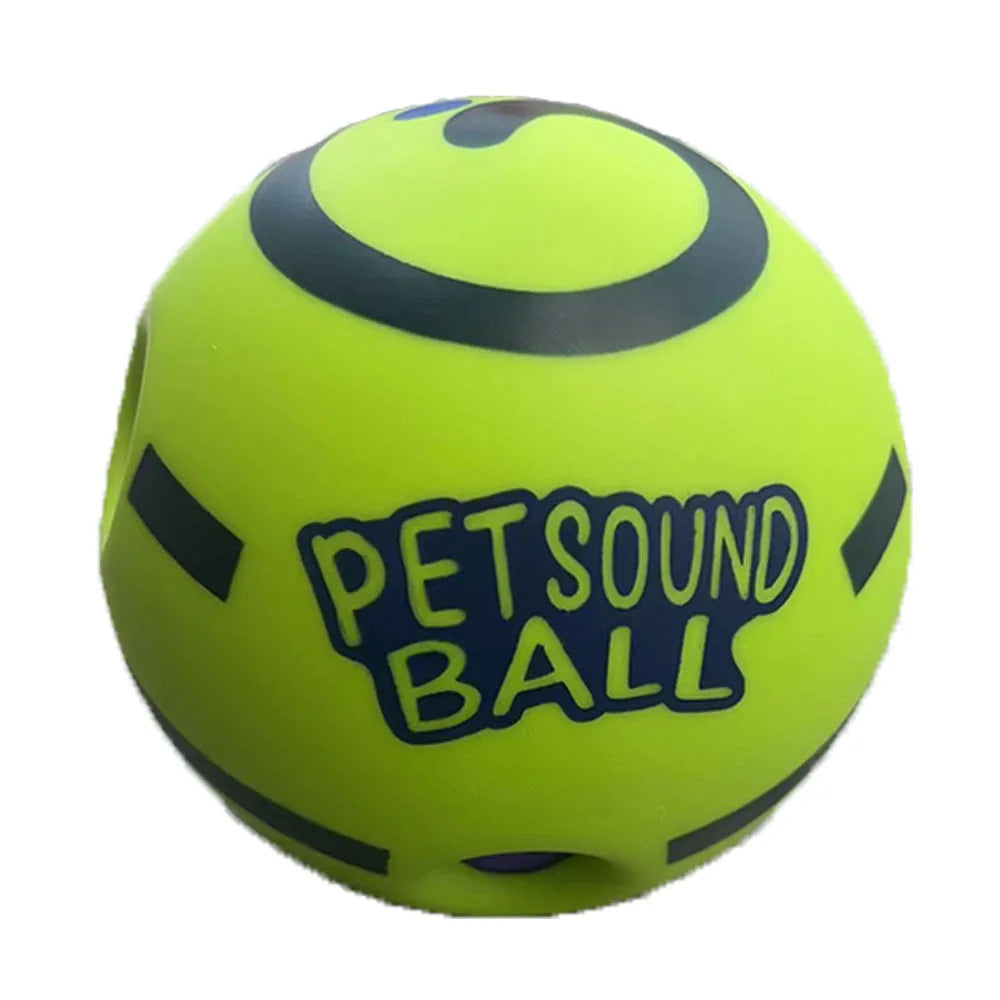 Weeble Wobble Ball for Dogs Sounds When Rolled or Shaken Paws Solution